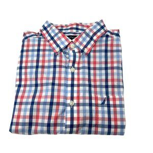 Nautica Mens Classic Fit Plaid Button-Down Long‎ Sleeve Shirt - Size XL